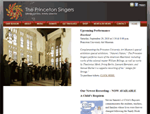 Tablet Screenshot of princetonsingers.org